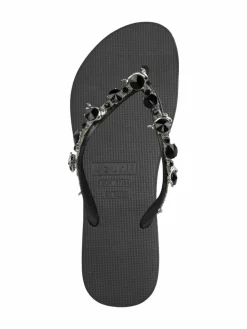 Uzurii Zehentrenner<Damen Zehentrenner schwarz uni