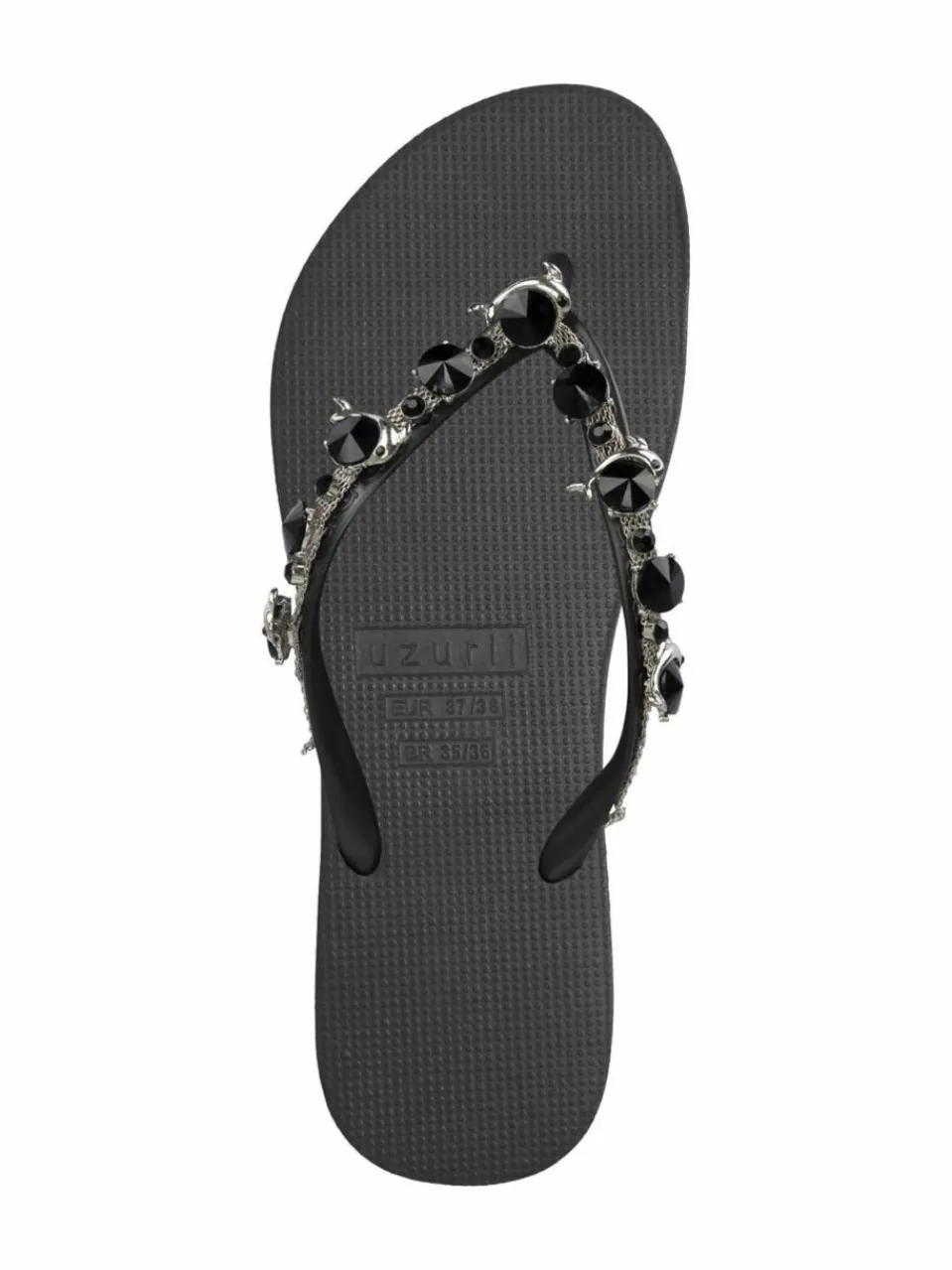 Uzurii Zehentrenner<Damen Zehentrenner schwarz uni