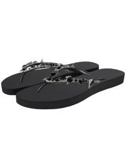 Uzurii Zehentrenner<Damen Zehentrenner schwarz uni