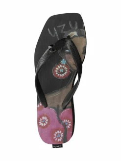 Uzurii Zehentrenner<Damen Zehentrenner schwarz uni