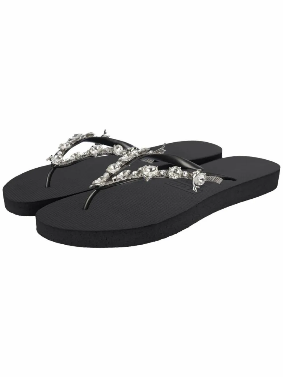 Uzurii Zehentrenner<Damen Zehentrenner schwarz uni