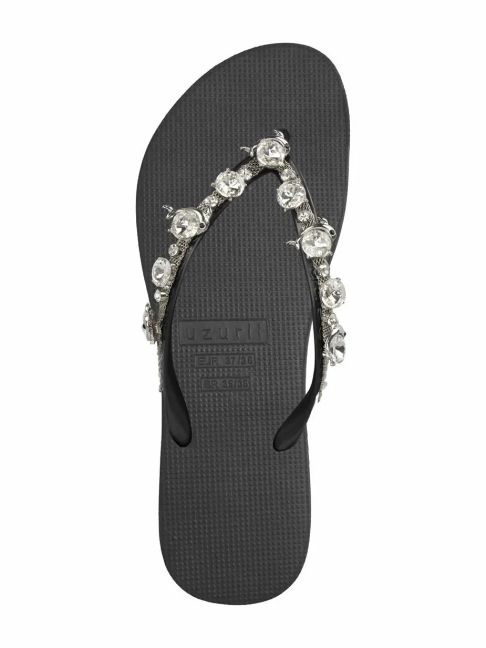 Uzurii Zehentrenner<Damen Zehentrenner schwarz uni