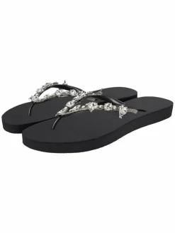 Uzurii Zehentrenner<Damen Zehentrenner schwarz uni