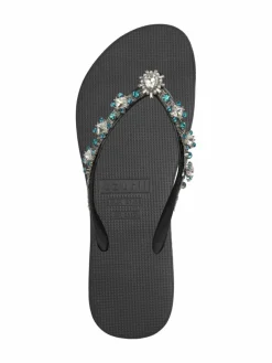 Uzurii Zehentrenner<Damen Zehentrenner schwarz uni