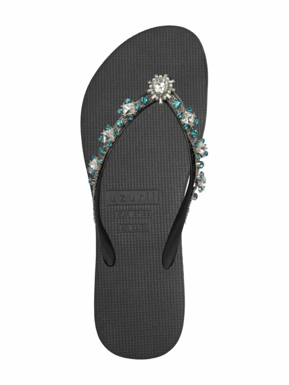 Uzurii Zehentrenner<Damen Zehentrenner schwarz uni