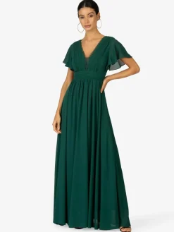 Kraimod Kleider<Damen Abendkleid grün uni