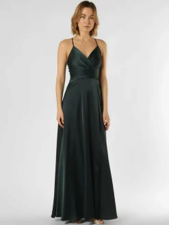 Marie Lund Kleider<Damen Abendkleid tanne uni