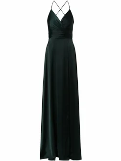 Marie Lund Kleider<Damen Abendkleid tanne uni