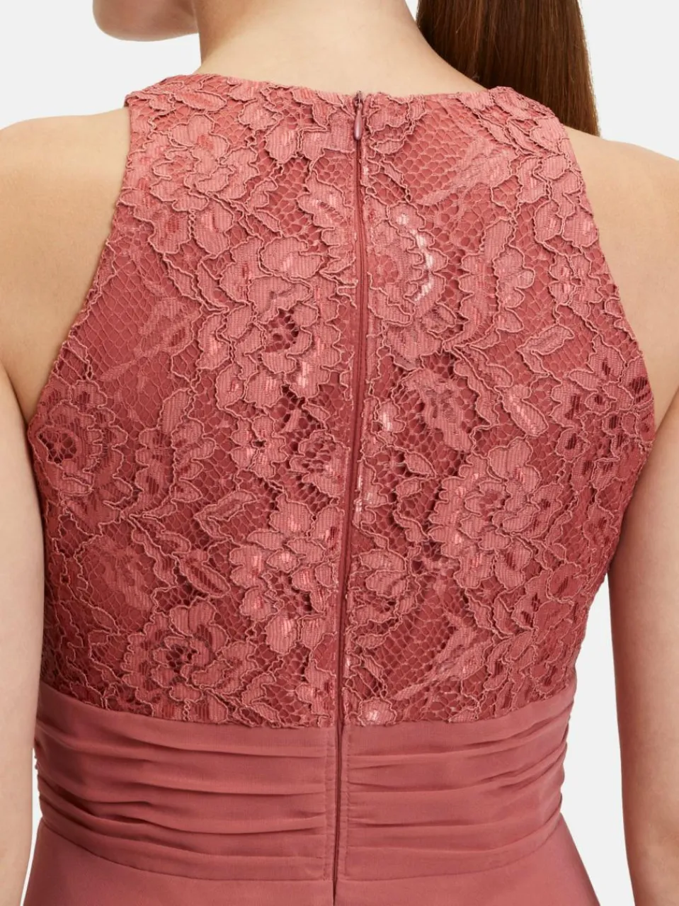 Vera Mont Kleider<Damen Abendkleid rot gemustert