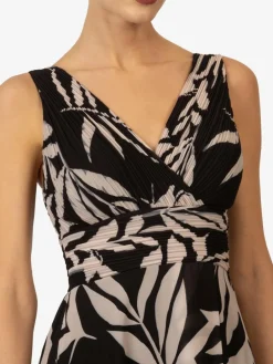 Kraimod Kleider<Damen Abendkleid schwarz gemustert