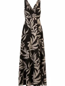 Kraimod Kleider<Damen Abendkleid schwarz gemustert