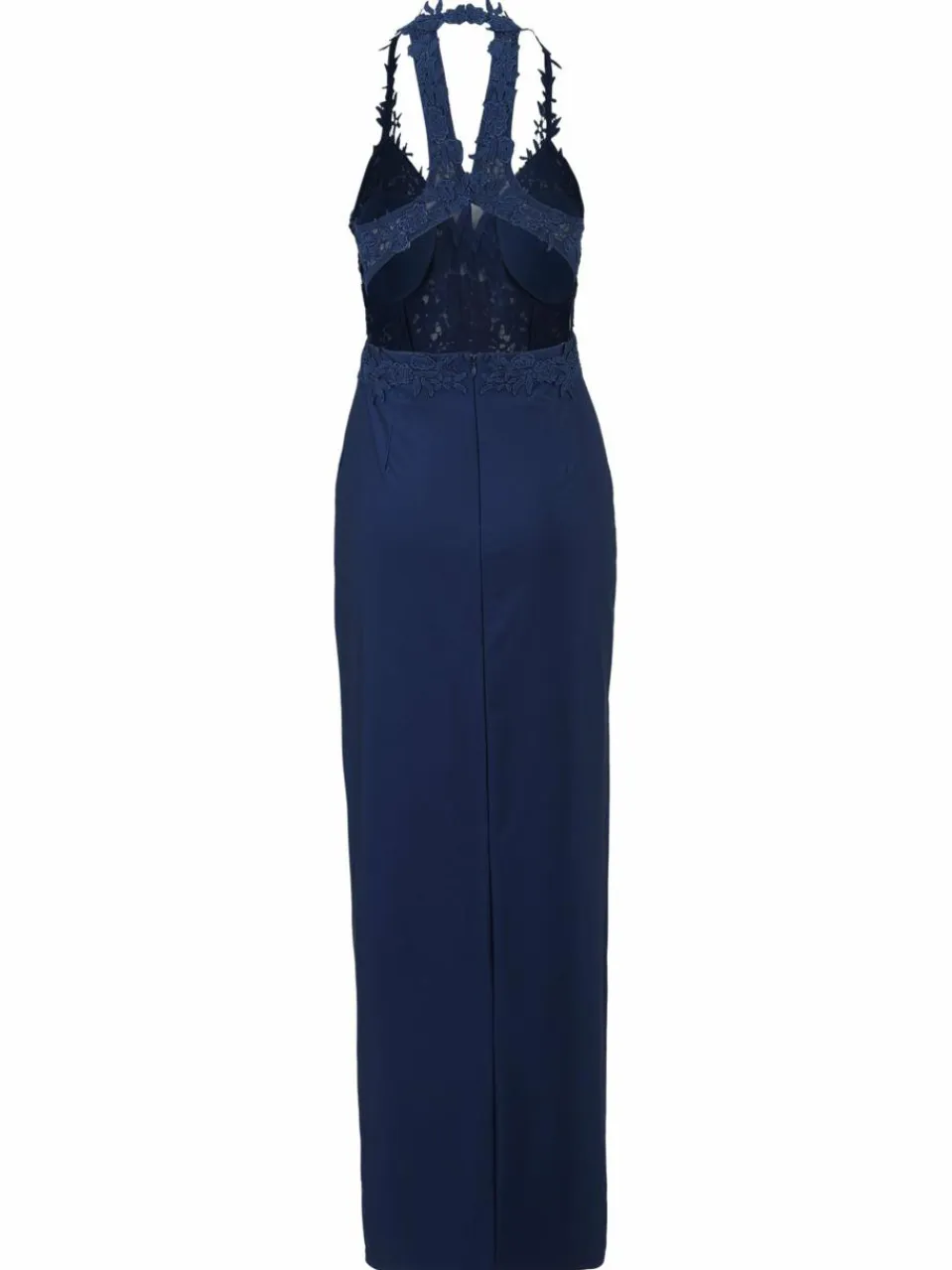 Vera Mont Kleider<Damen Abendkleid marine blau uni