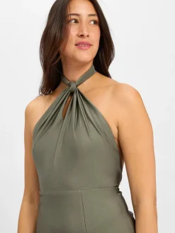 Laona Kleider<Damen Abendkleid schilf uni