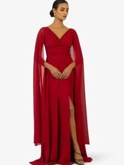 Kraimod Kleider<Damen Abendkleid rot uni