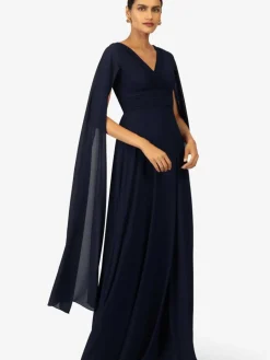 Kraimod Kleider<Damen Abendkleid marine uni