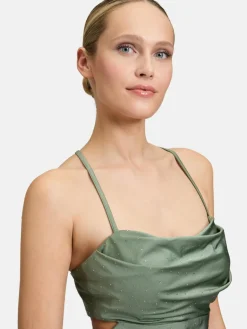 Vera Mont Kleider<Damen Abendkleid grün uni