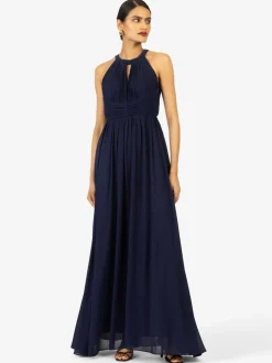 Kraimod Kleider<Damen Abendkleid marine uni