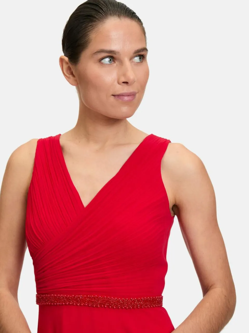 Vera Mont Kleider<Damen Abendkleid rot pink uni