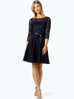 Swing Kleider<Damen Abendkleid marine uni