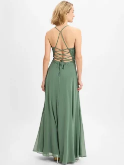 VM Kleider<Damen Abendkleid schilf uni