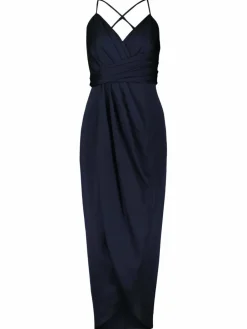 Vera Mont Kleider<Damen Abendkleid marine blau uni
