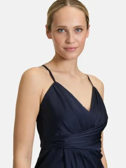 Vera Mont Kleider<Damen Abendkleid marine blau uni
