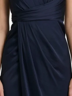 Vera Mont Kleider<Damen Abendkleid marine blau uni