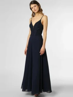 Luxuar Fashion Kleider<Damen Abendkleid marine uni