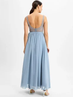 Hey Kyla Kleider<Damen Abendkleid hellblau uni
