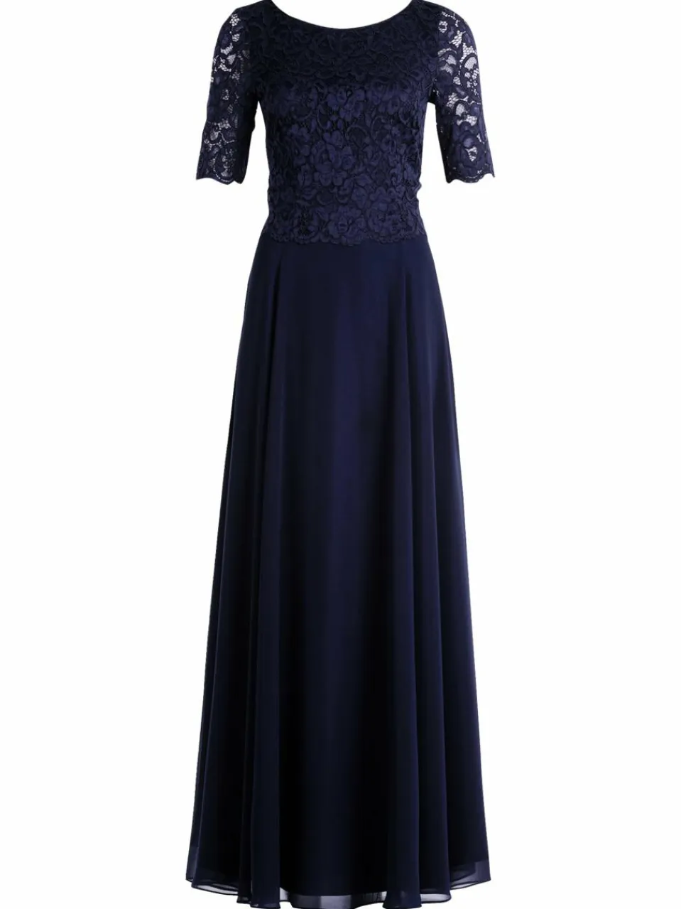 Vera Mont Kleider<Damen Abendkleid marine blau uni