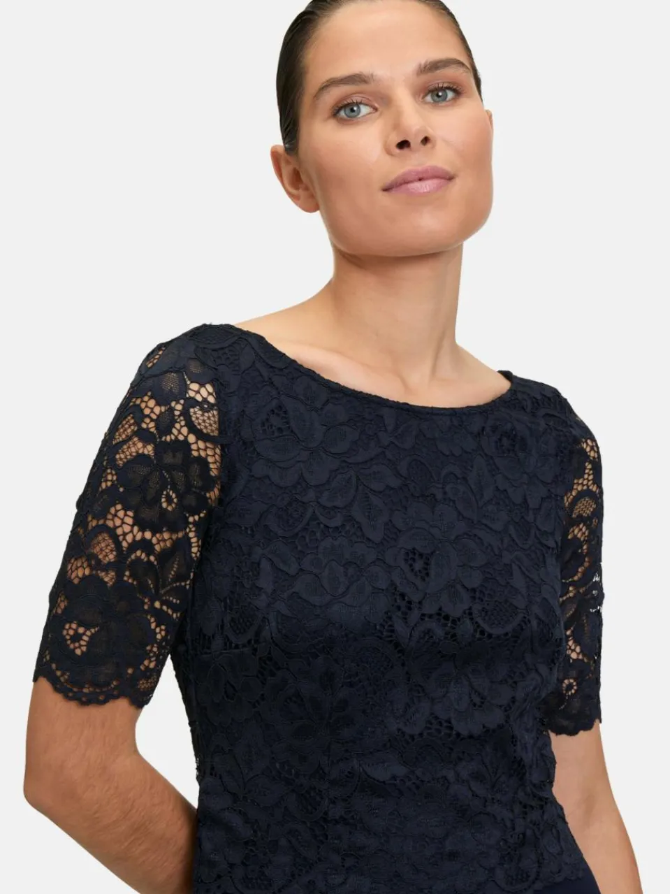 Vera Mont Kleider<Damen Abendkleid marine blau uni