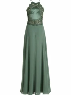 Vera Mont Kleider<Damen Abendkleid grün khaki uni
