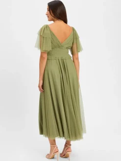 Marie Lund Kleider<Damen Abendkleid lind uni