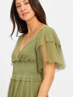 Marie Lund Kleider<Damen Abendkleid lind uni