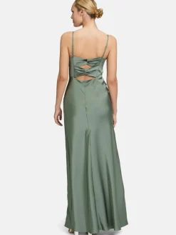 Vera Mont Kleider<Damen Abendkleid grün uni