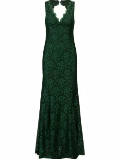 Kraimod Kleider<Damen Abendkleid grün gemustert