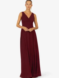 Kraimod Kleider<Damen Abendkleid bordeaux uni