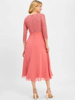 Swing Kleider<Damen Abendkleid altrosa uni