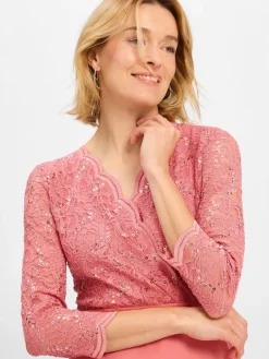 Swing Kleider<Damen Abendkleid altrosa uni