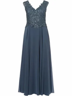 Luxuar Fashion Kleider<Damen Abendkleid blau uni