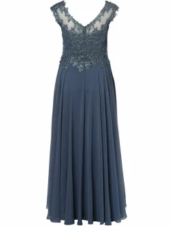 Luxuar Fashion Kleider<Damen Abendkleid blau uni