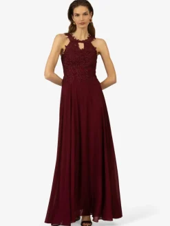 Kraimod Kleider<Damen Abendkleid bordeaux uni