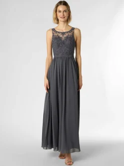 Laona Kleider<Damen Abendkleid grau blau uni