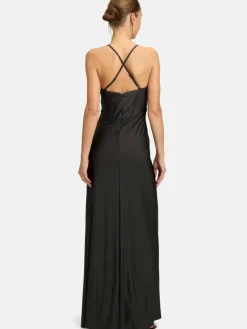 Vera Mont Kleider<Damen Abendkleid schwarz uni