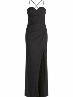 Vera Mont Kleider<Damen Abendkleid schwarz uni
