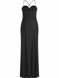 Vera Mont Kleider<Damen Abendkleid schwarz uni
