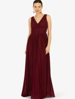 Kraimod Kleider<Damen Abendkleid bordeaux uni