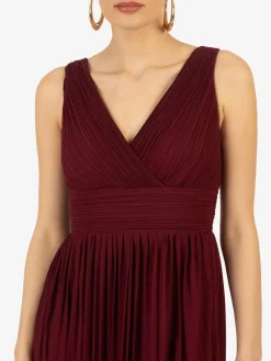 Kraimod Kleider<Damen Abendkleid bordeaux uni