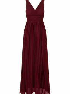 Kraimod Kleider<Damen Abendkleid bordeaux uni