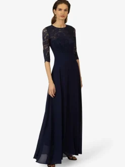 Kraimod Kleider<Damen Abendkleid marine uni